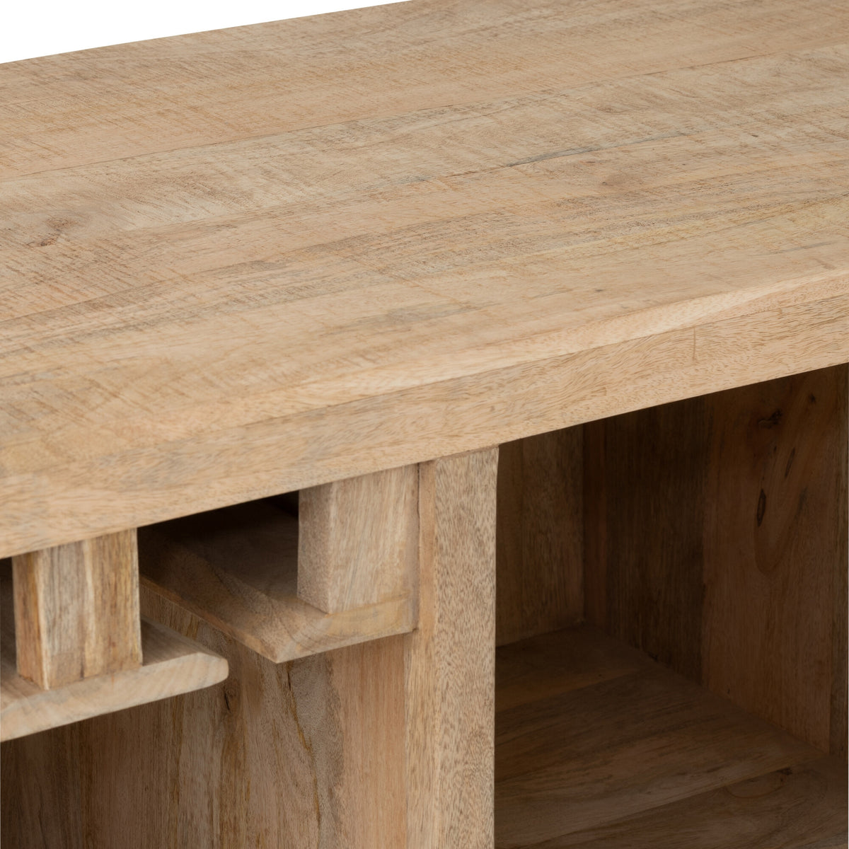 Meuble de bar Lounge en bois de manguier naturel J-Line