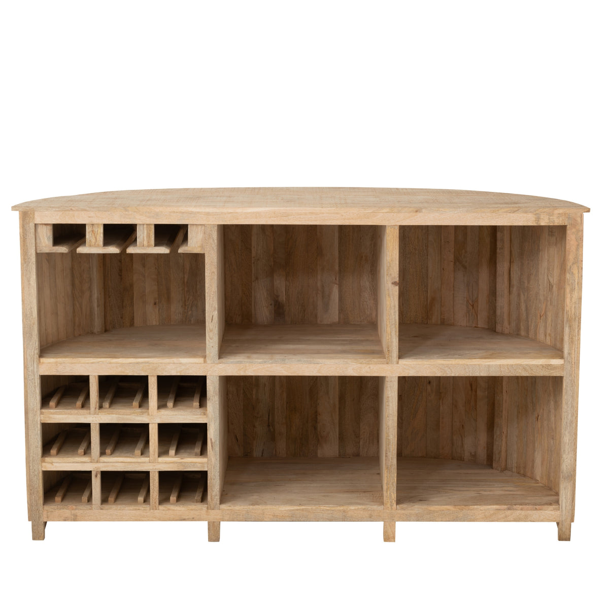 Meuble de bar Lounge en bois de manguier naturel J-Line