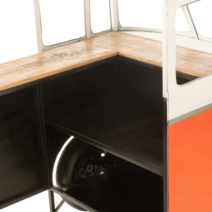 Meuble de bar Rétro Bus Orange J-Line