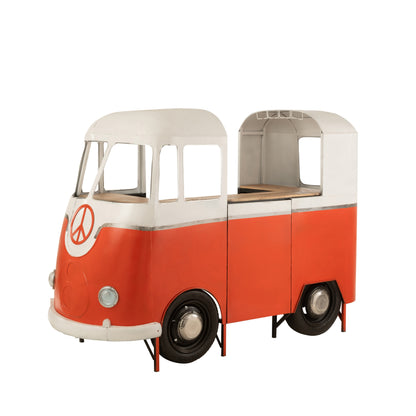 Meuble de bar Rétro Bus Orange J-Line