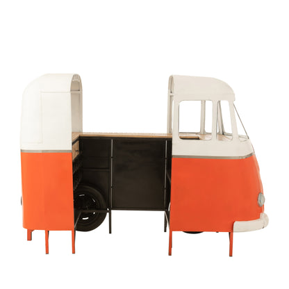 Meuble de bar Rétro Bus Orange J-Line