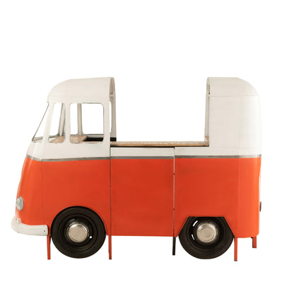 Meuble de bar Rétro Bus Orange J-Line