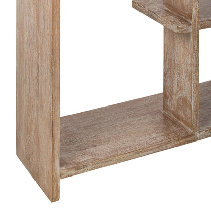 Bibliothèque en bois de manguier blanc cassé J-Line