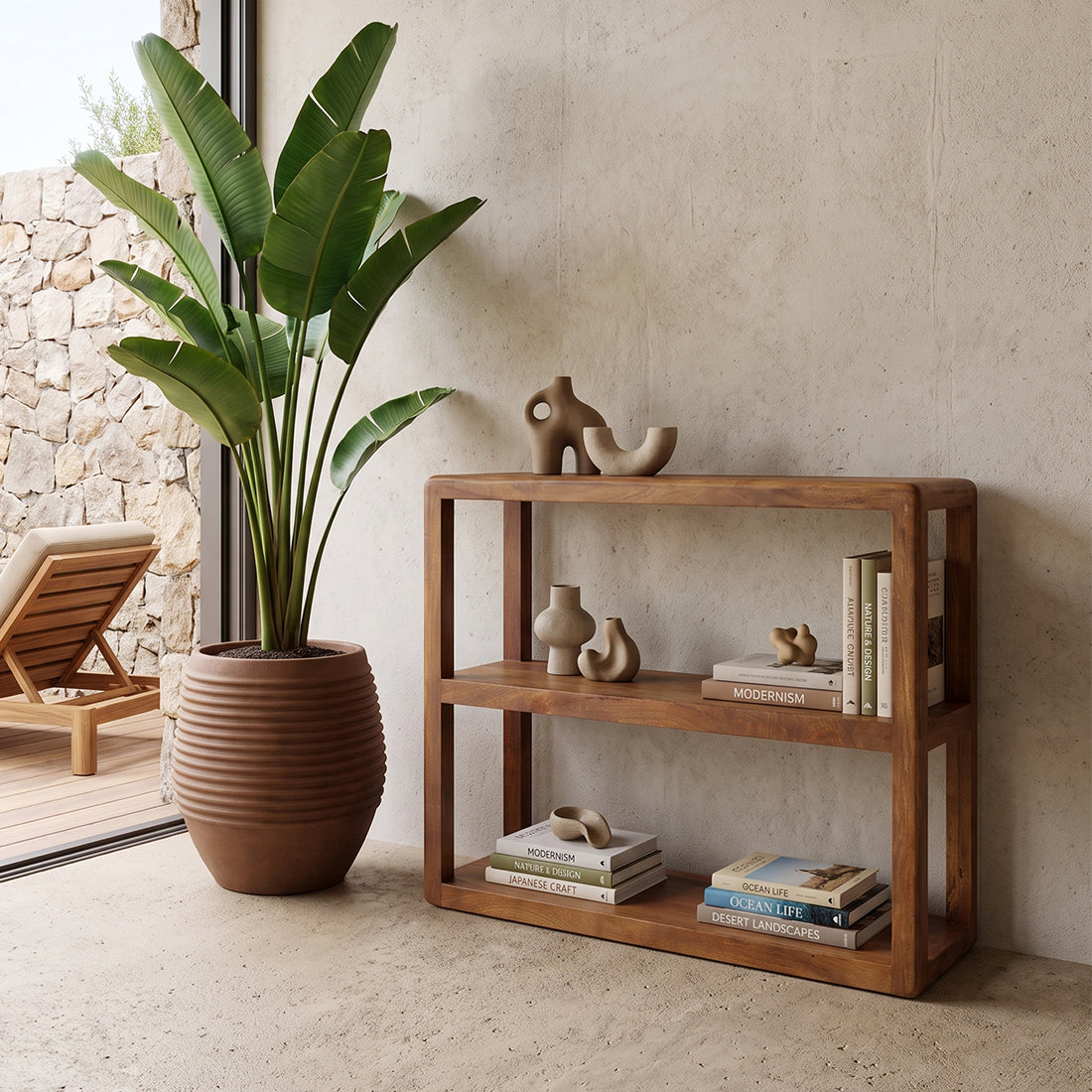 Étagère Bullnose à 3 Étagères Matières Premières