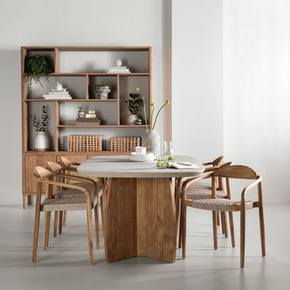 DTP Home Nova Table à manger Travertin 250cm