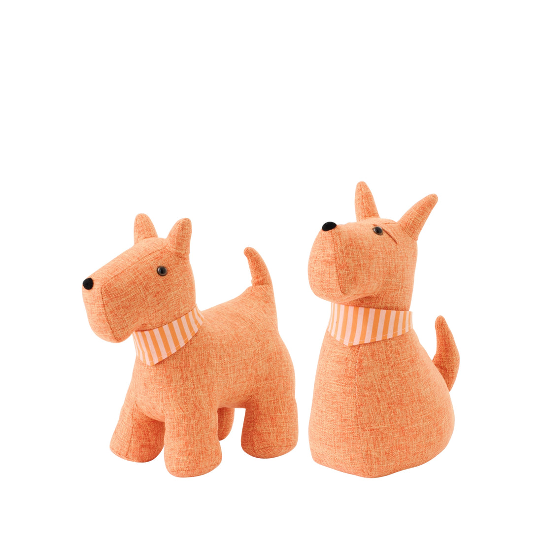 Butoirs de porte Chiot en orange avec écharpe J-Line
