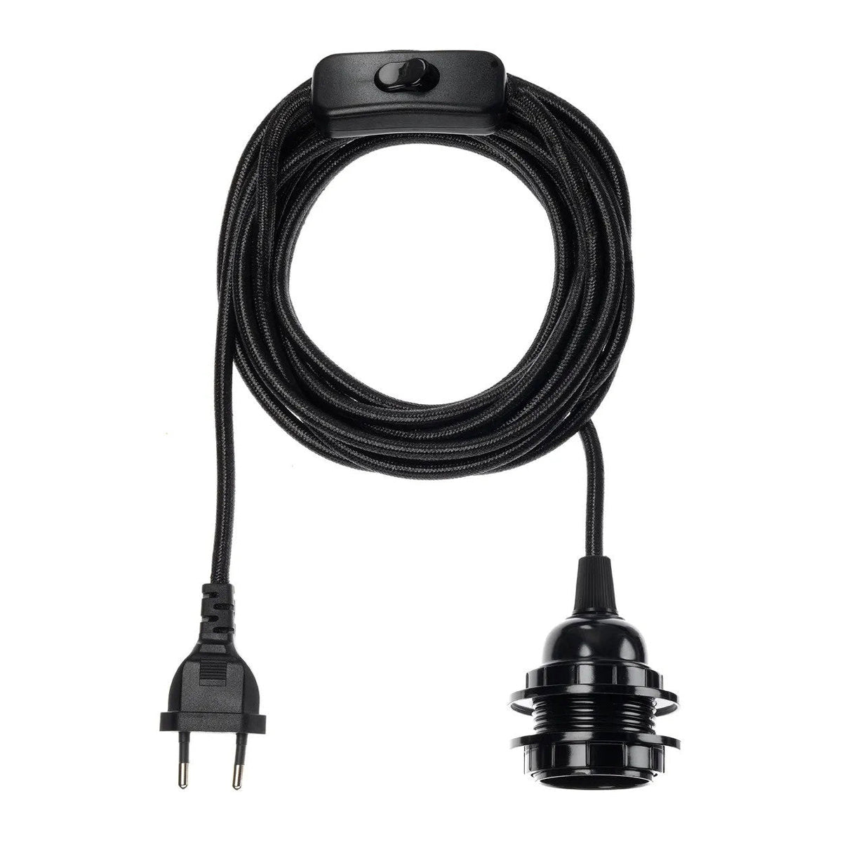 Douille de lampe noire 250 cm Bazar Bizar