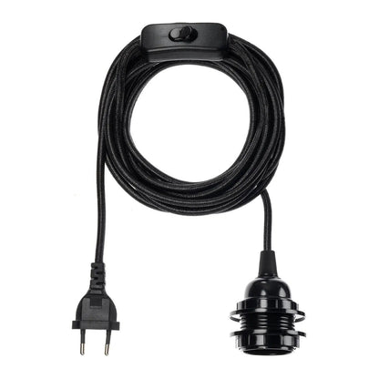 Douille de lampe noire 250 cm Bazar Bizar