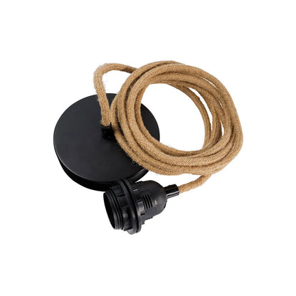 Plafonnier avec 1 douille Noir Naturel Bazar Bizar