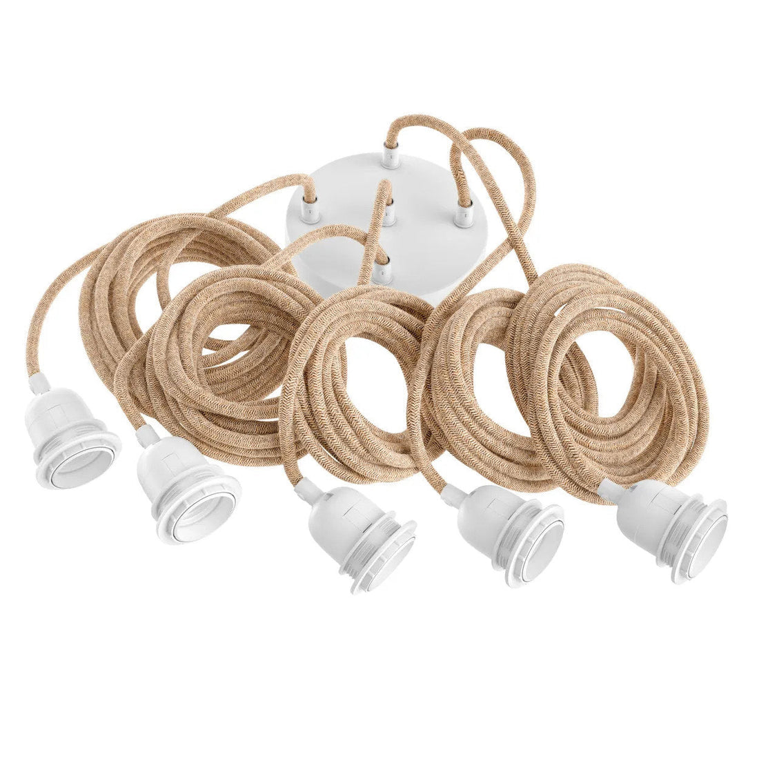 Douille de Plafond - Blanc Naturel - 5 Douilles
