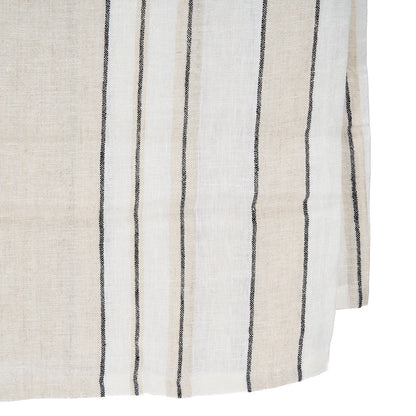 La Nappe Provence - Noir et Blanc Naturel - 150x250