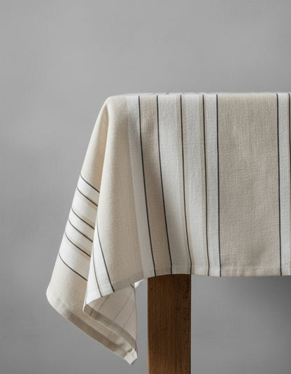 La Nappe Provence - Noir et Blanc Naturel - 150x300