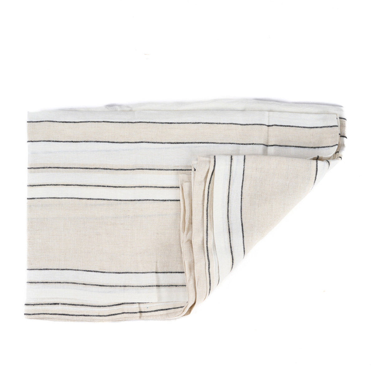 La Nappe Provence - Noir et Blanc Naturel - 150x300