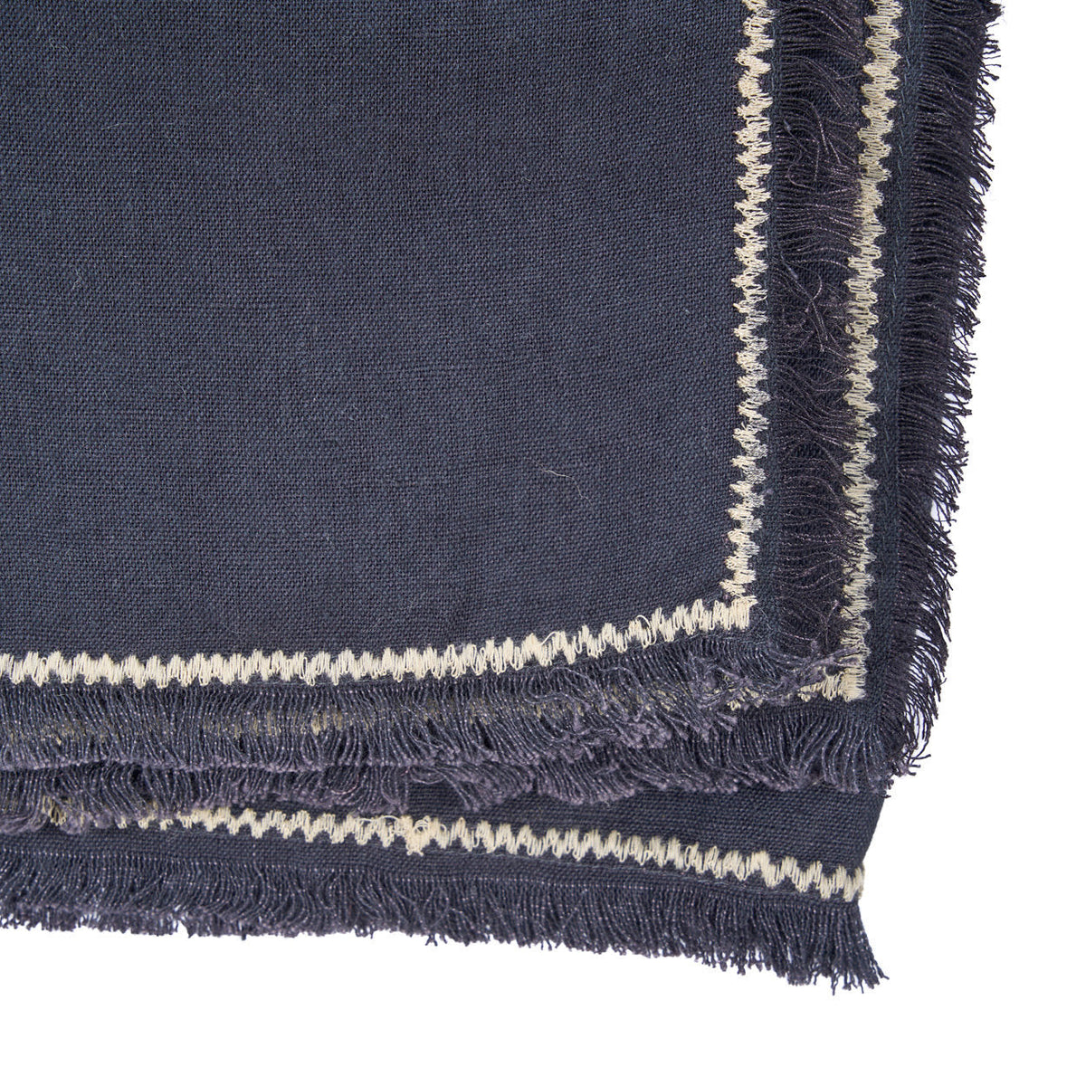 La nappe Tuscany - Noir Naturel - 150x250
