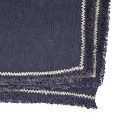 La nappe Tuscany - Noir Naturel - 150x250