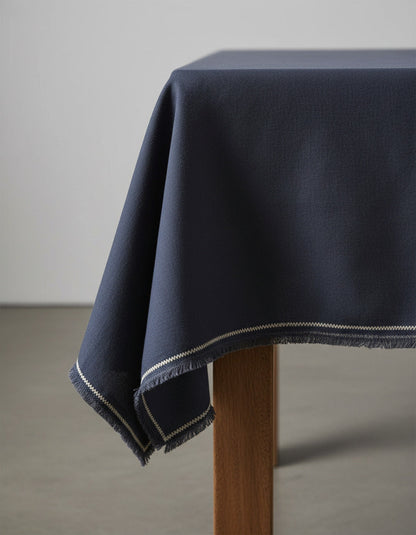 La nappe Tuscany - Noir Naturel - 150x250