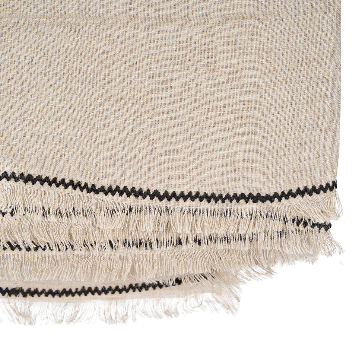 La nappe Tuscany - Noir naturel - 150x250 Bazar Bizar