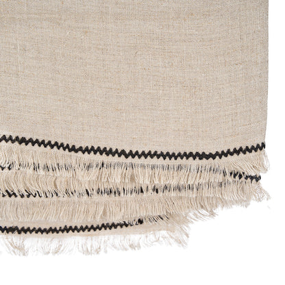 La nappe Tuscany - Noir naturel - 150x250 Bazar Bizar