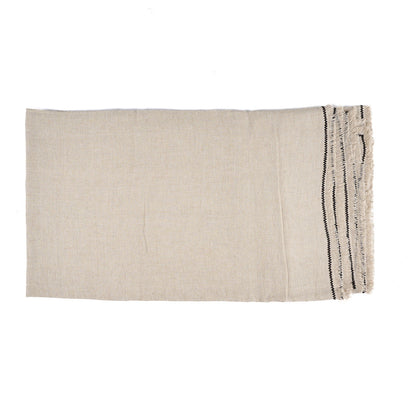 La nappe Tuscany - Noir naturel - 150x250 Bazar Bizar