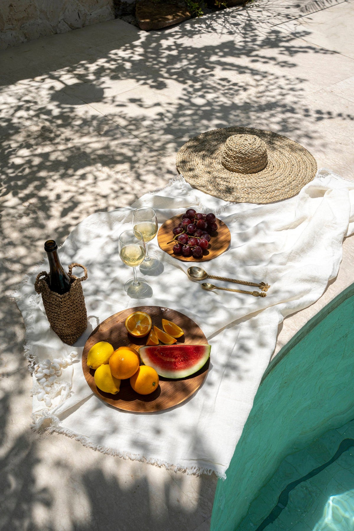 La Nappe en Lin - Blanc - 150x200 Bazar Bizar