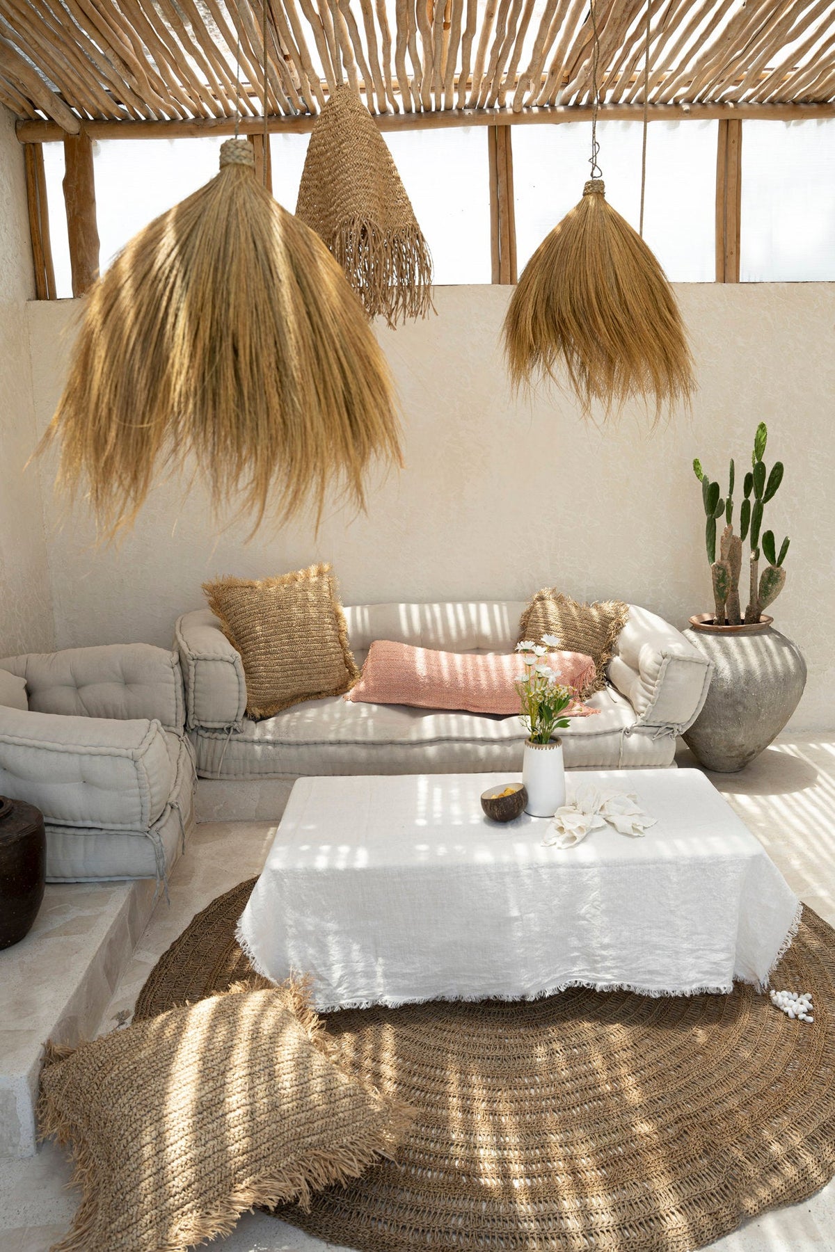 La Nappe en Lin - Blanc - 150x200 Bazar Bizar