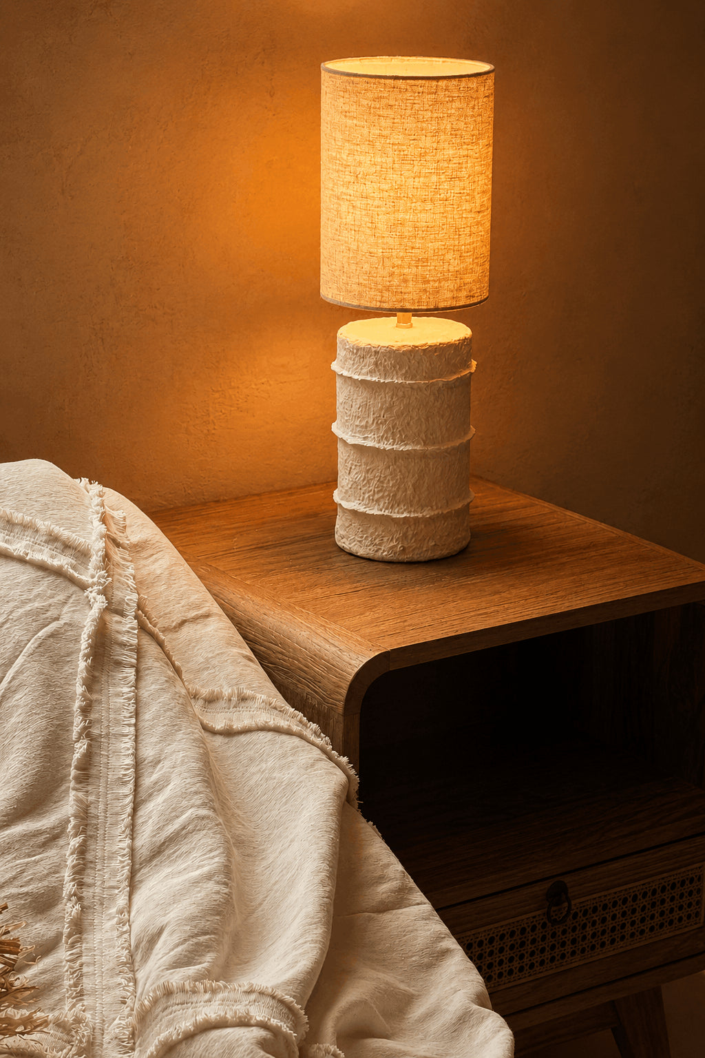 La lampe de table Contour blanche petite Bazar Bizar