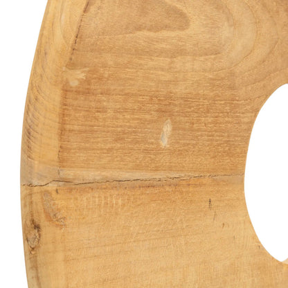 Le disque en teck sur pied, grand bazar bizarre