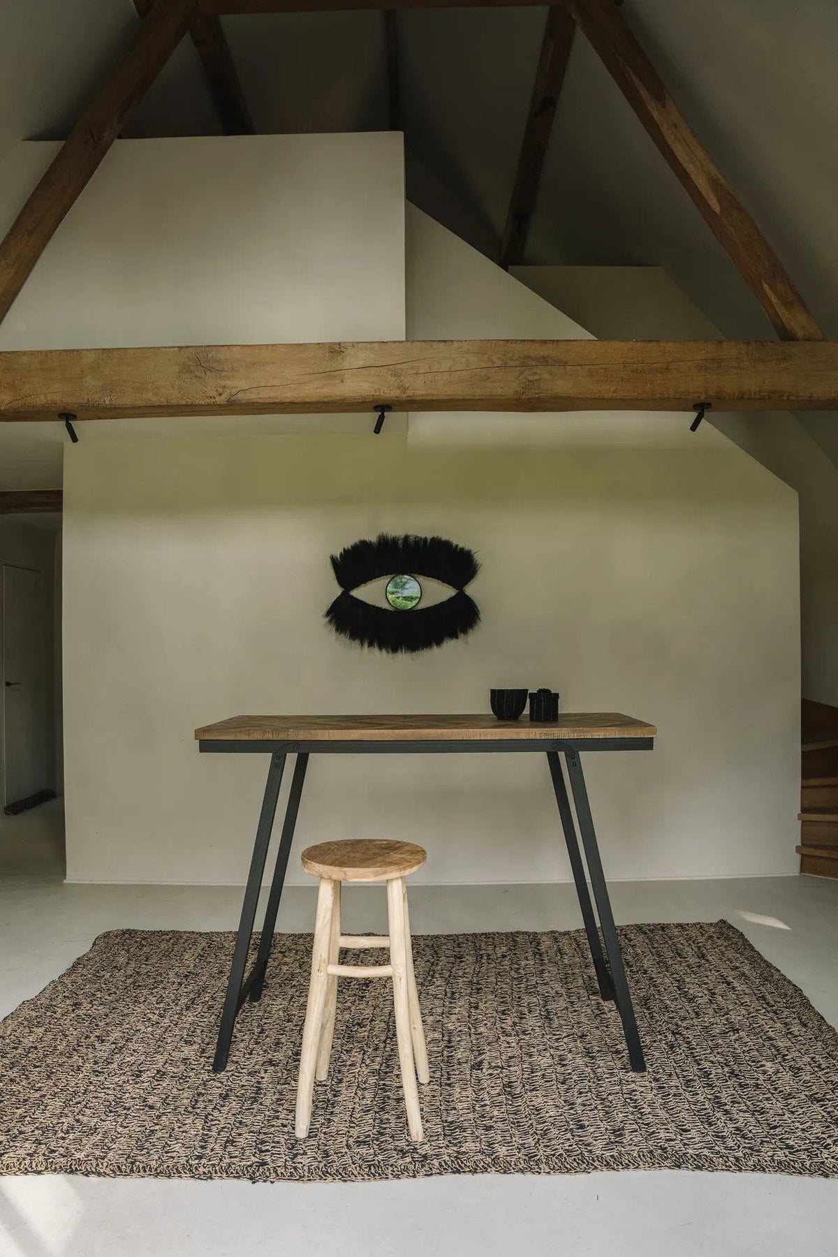 Le miroir Black Eye - Noir 100x60cm Bazar Bizar