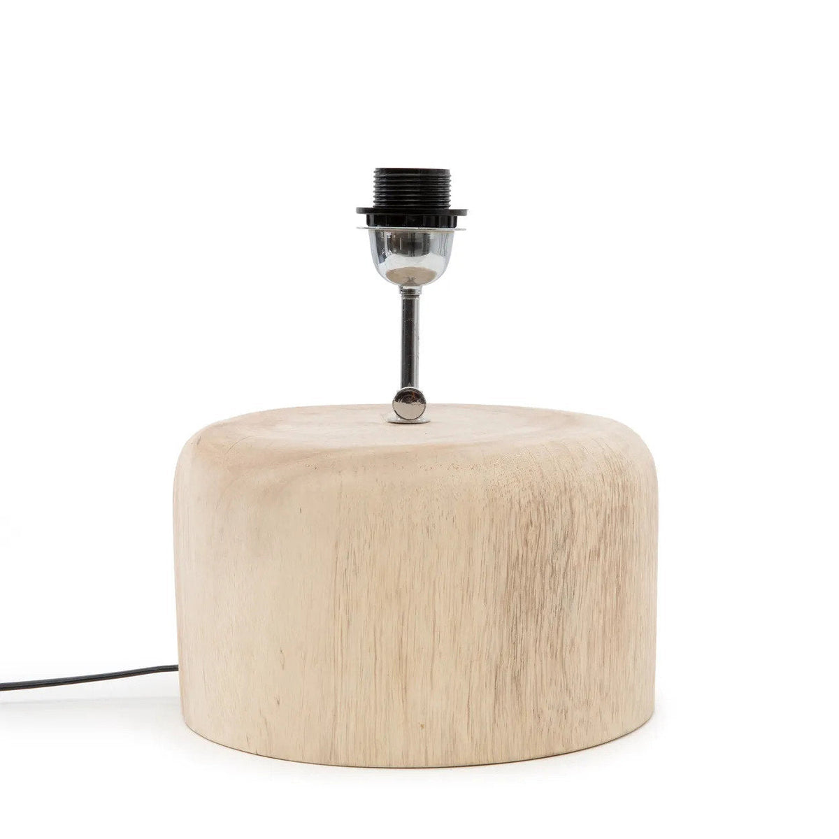 Le pied de lampe de table en bois de teck - Naturel Bazar Bizar