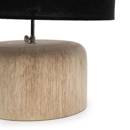 Le pied de lampe de table en bois de teck - Naturel Bazar Bizar