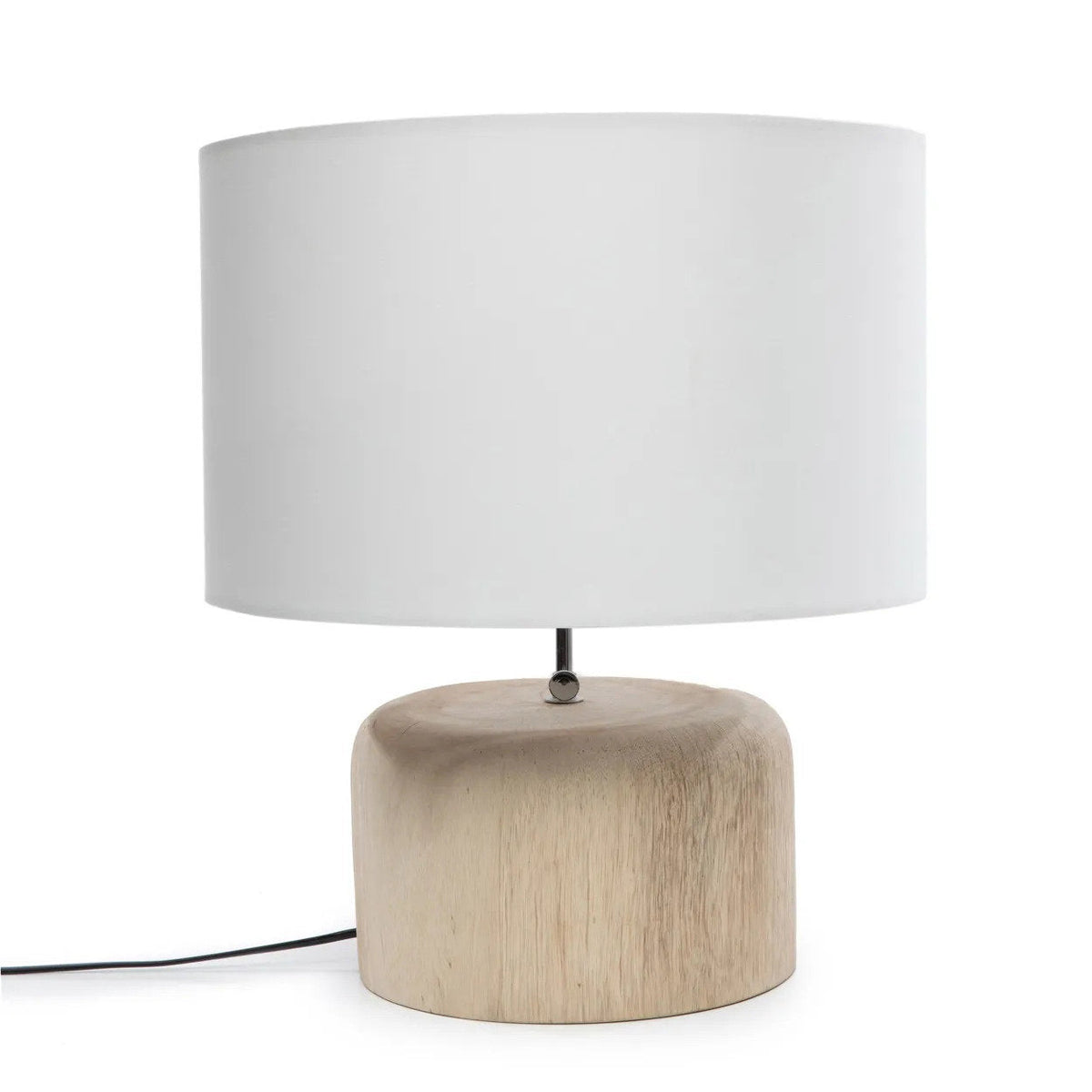 Le pied de lampe de table en bois de teck - Naturel Bazar Bizar