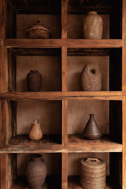 Le bougeoir Terra Totem marron Bazar Bizar