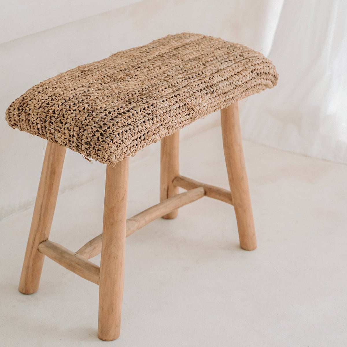 Le Banc en Raphia - Naturel Bazar Bizarre