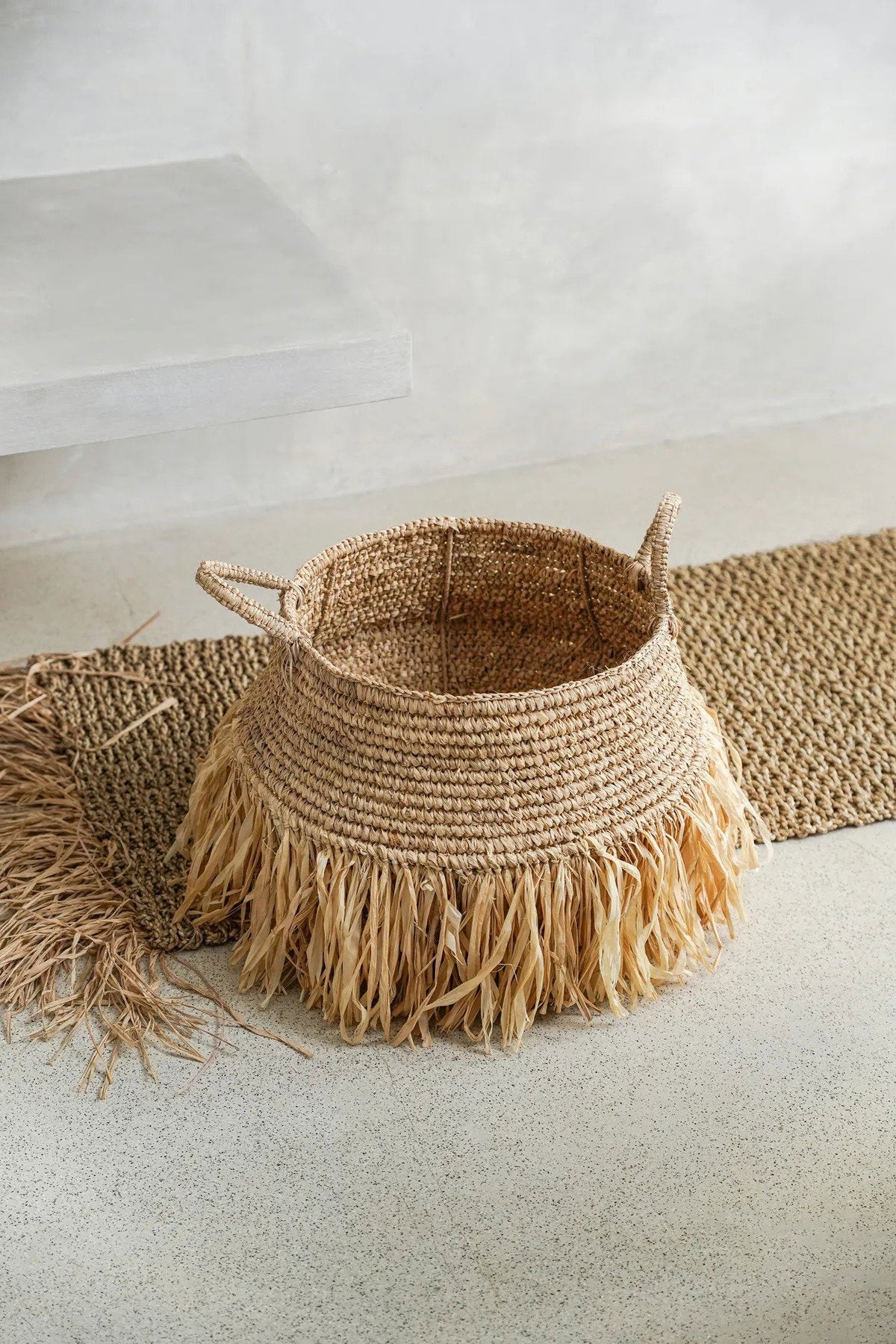 Le Panier Deluxe en Raphia - Naturel - L
