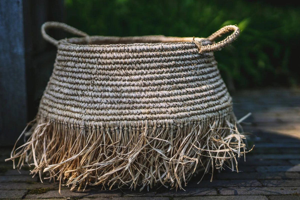 Le Panier Deluxe en Raphia - Naturel - L