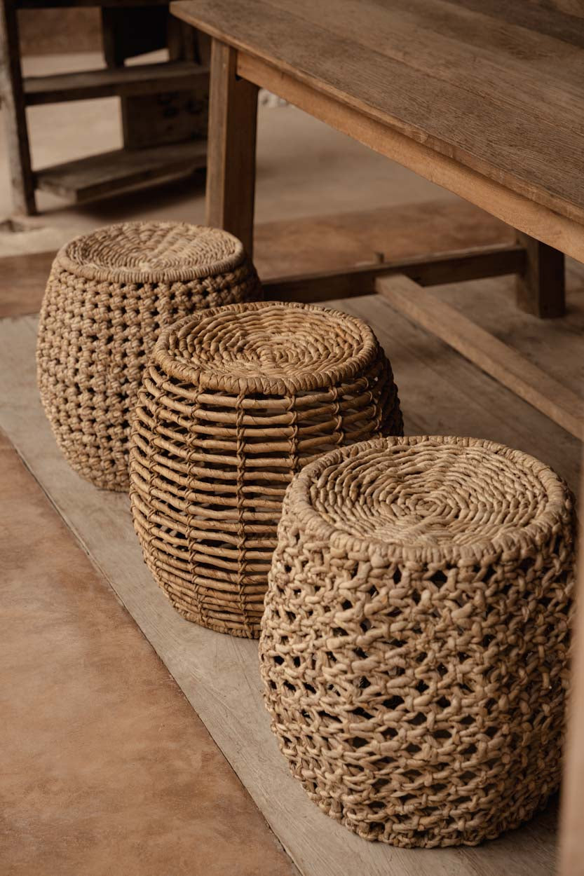Le tabouret Zarkah Naturel Bazar Bizarre