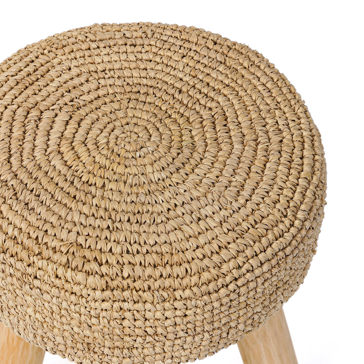 Le tabouret en raphia - Naturel Bazar Bizar