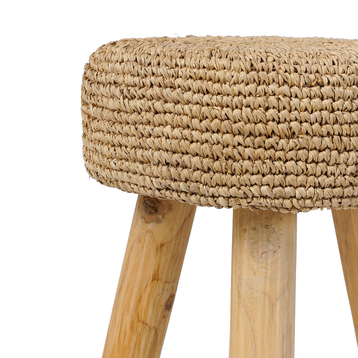 Le tabouret en raphia - Naturel Bazar Bizar