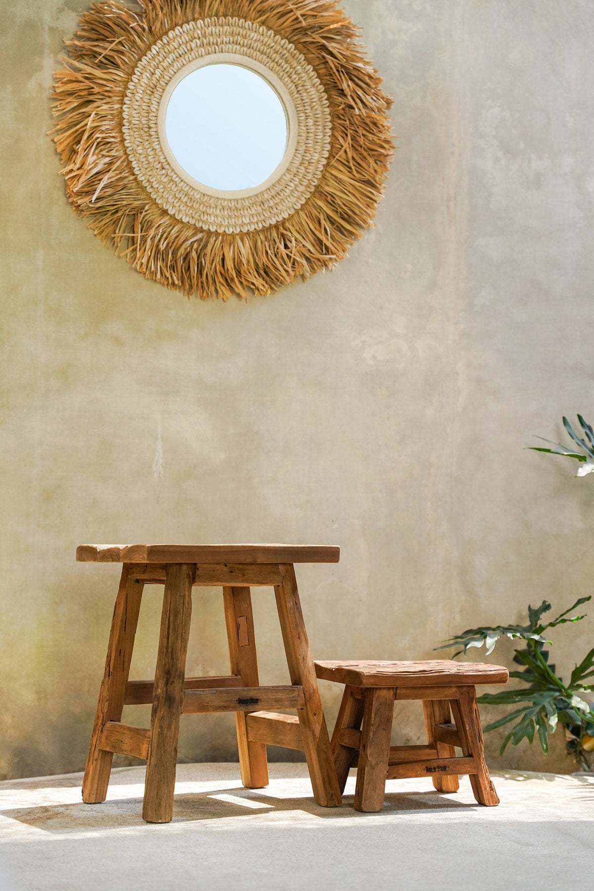 Le tabouret Yoke - Naturel - S