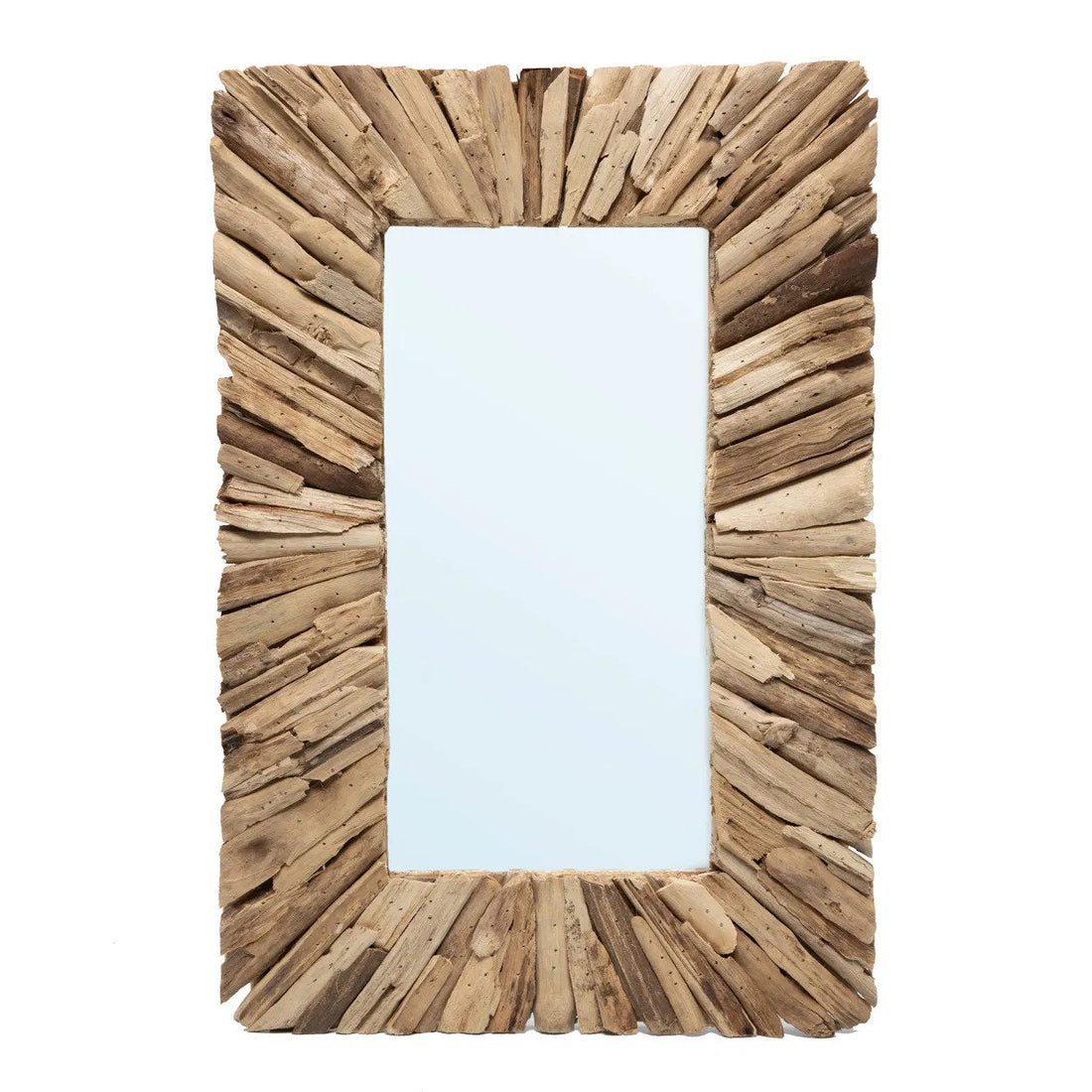 Le miroir encadré Driftwood - Naturel - M