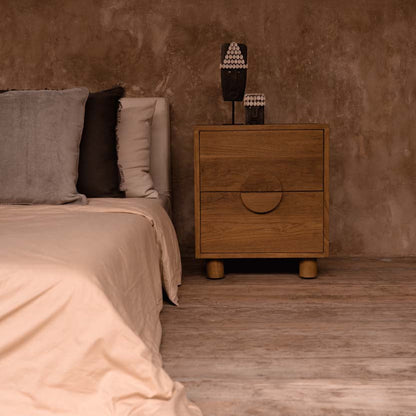 La table de chevet Eclipse Naturel Bazar Bizarre