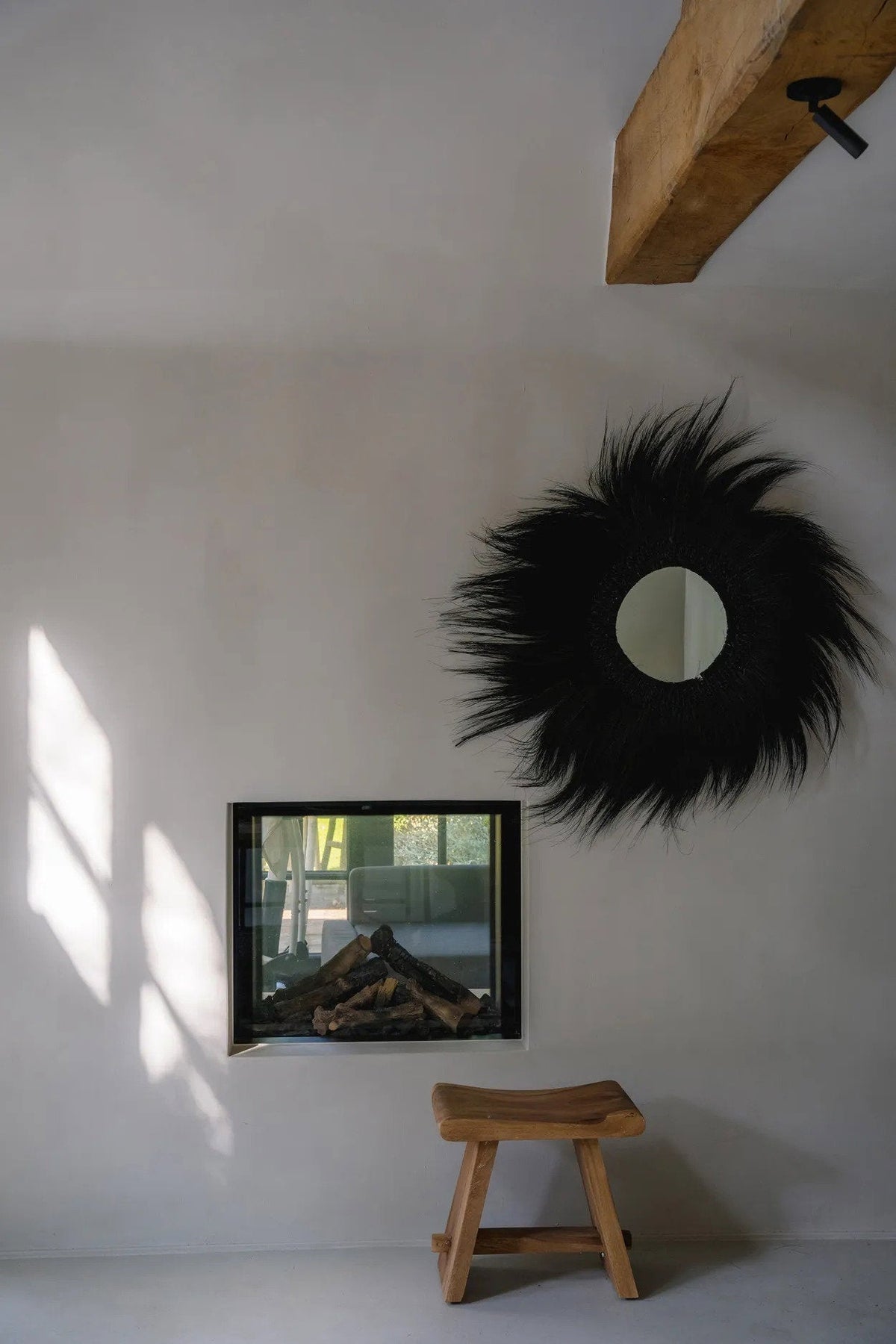Le miroir Simba - Noir - L 100x100cm