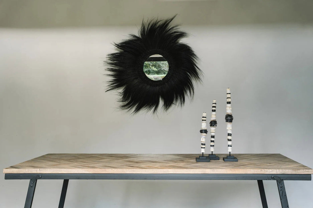 Le miroir Simba - Noir - M 70x70cm