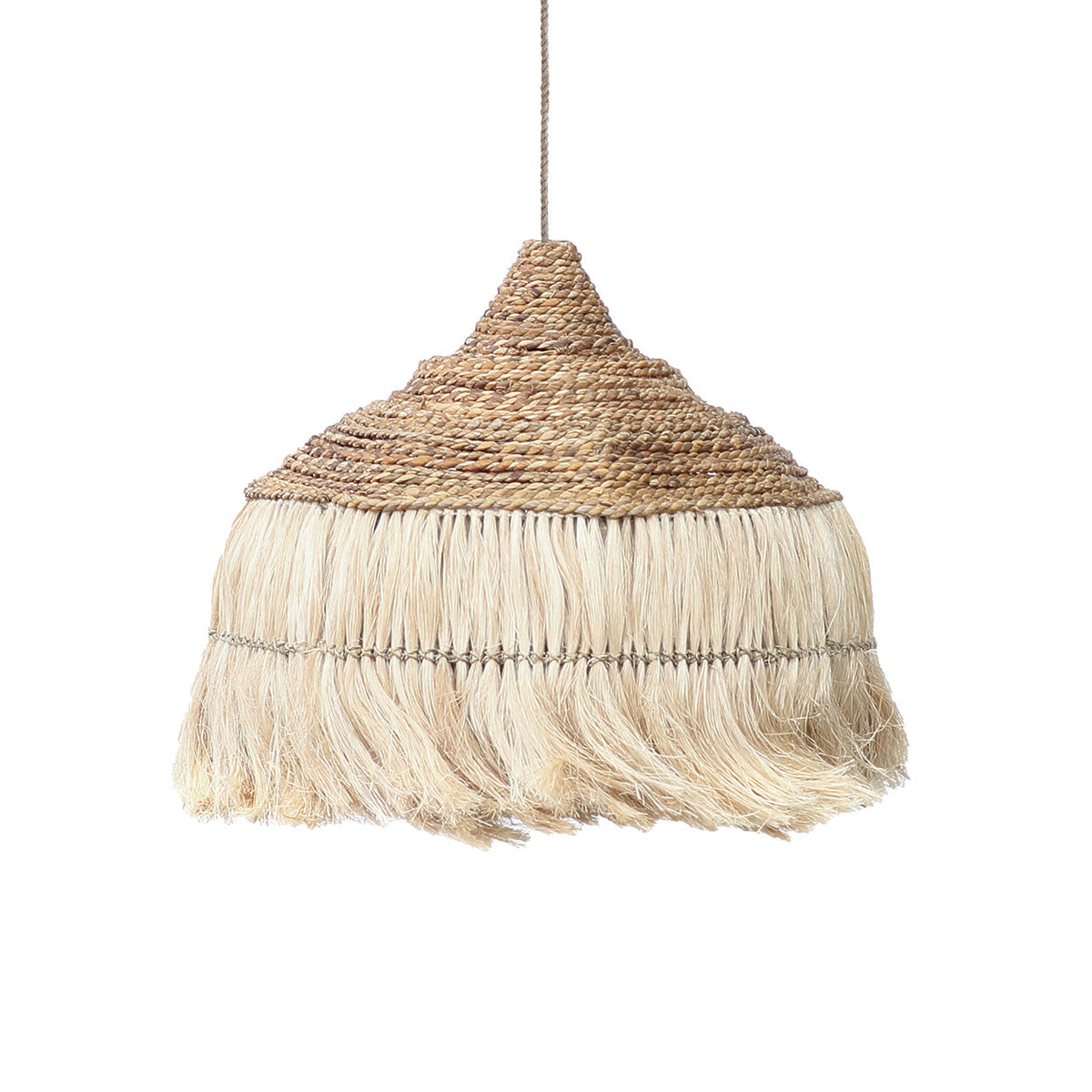 La suspension Hoola en abaca Naturel Large Bazar Bizar