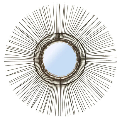 Le miroir Tropical - Noir - L 90x90cm Bazar Bizar