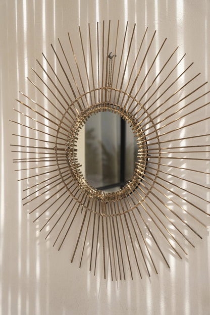 Le miroir Tropical - Naturel - L 80x80cm Bazar Bizar