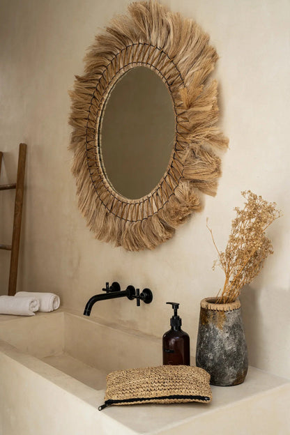 Le miroir Pretty Blond - Naturel - L 90x90cm Bazar Bizar
