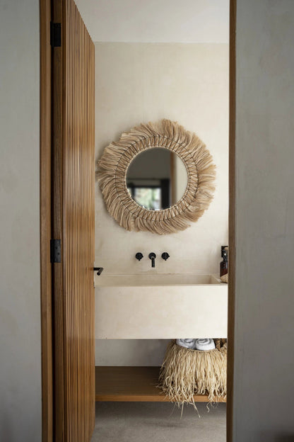 Le miroir Pretty Blond - Naturel - L 90x90cm Bazar Bizar