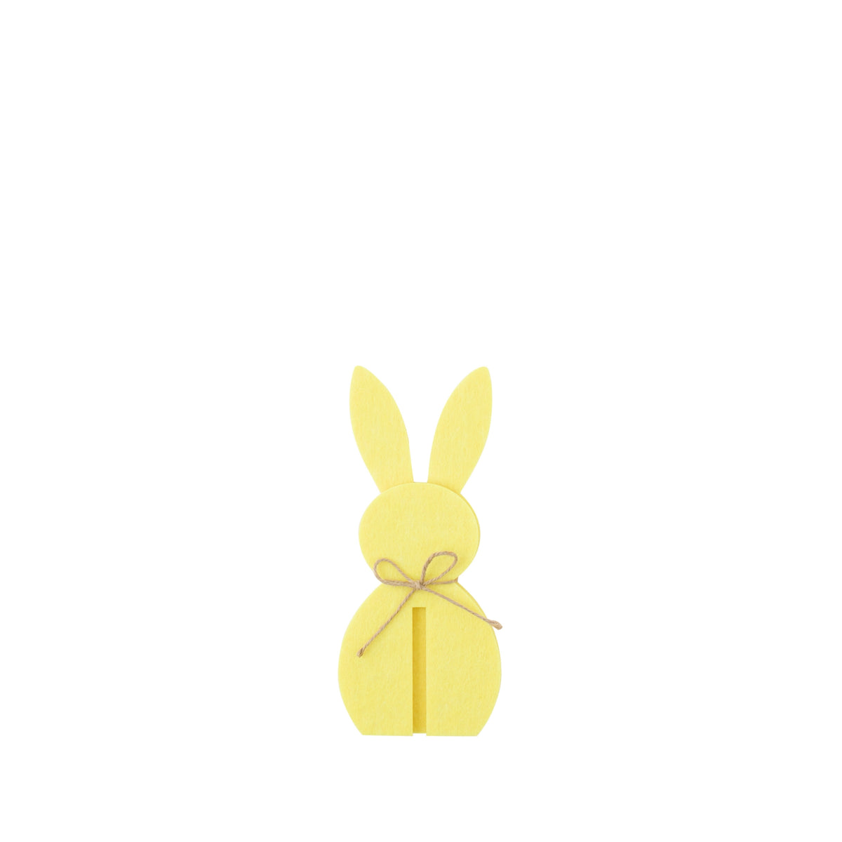 Décoration de Pâques Lapin Jaune en Feutrine Lot de 3 J-Line