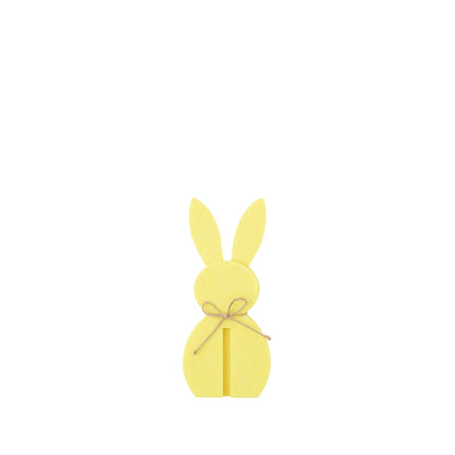 Décoration de Pâques Lapin Jaune en Feutrine Lot de 3 J-Line
